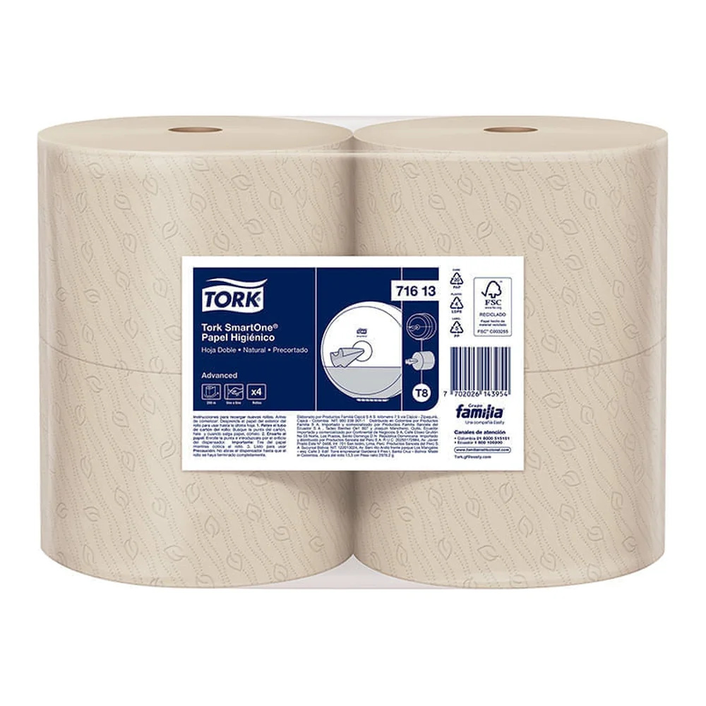 Papel Higiénico Jumbo 4/1 71613 XTRA1 Natural Tork