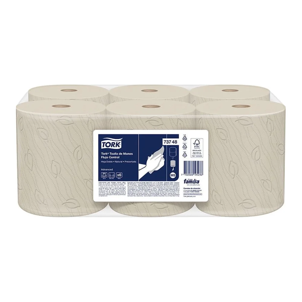 Papel Toalla 6/1 73748 precortado.. Eco. 120 M. Tork
